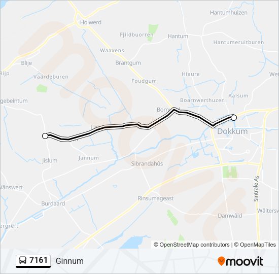 7161 Bus Line Map