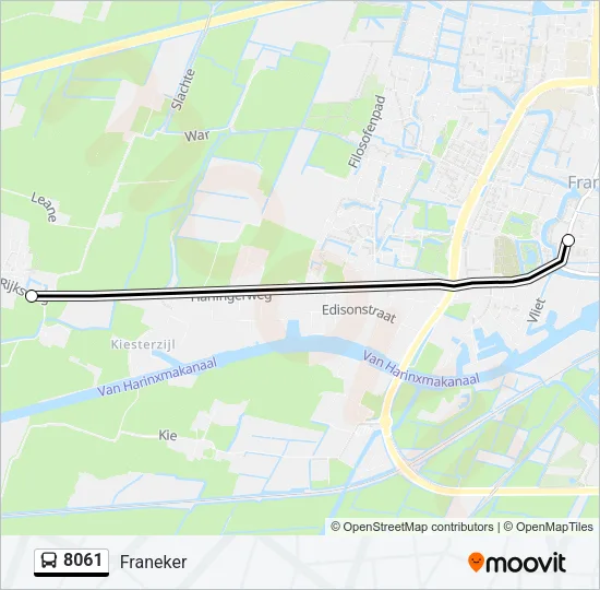 8061 Bus Line Map