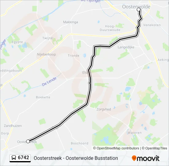 6742 Bus Line Map