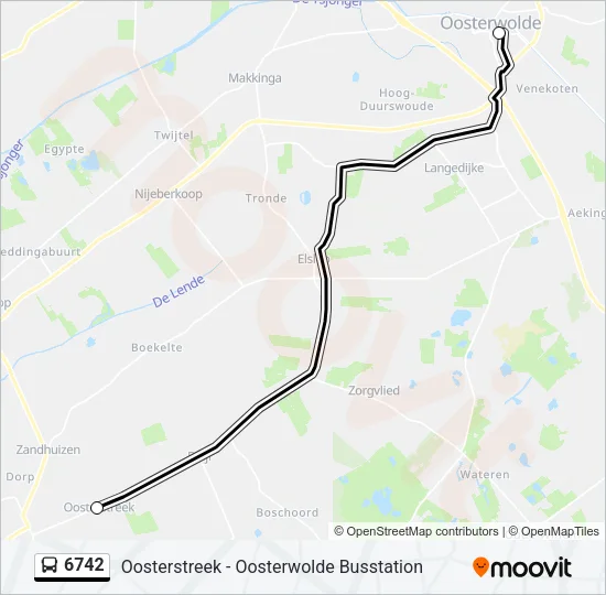 6742 Bus Line Map