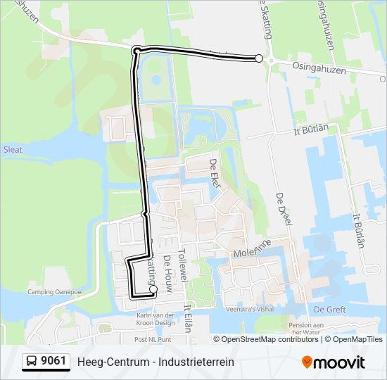 9061 Bus Line Map