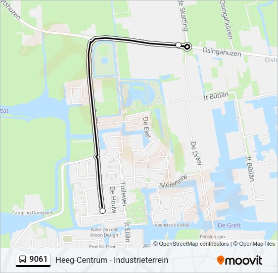 9061 Bus Line Map