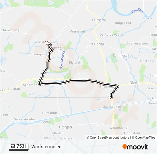 7531 Bus Line Map