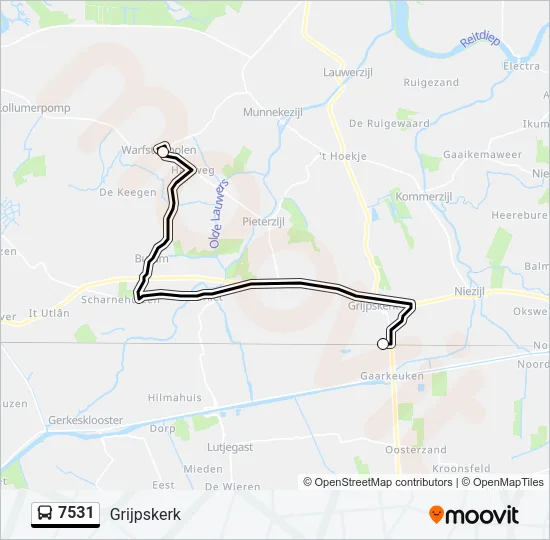 7531 Bus Line Map