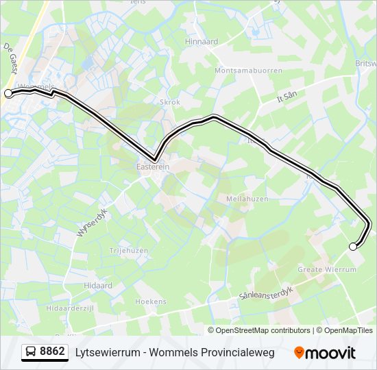8862 Bus Line Map