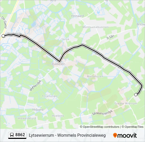 8862 Bus Line Map