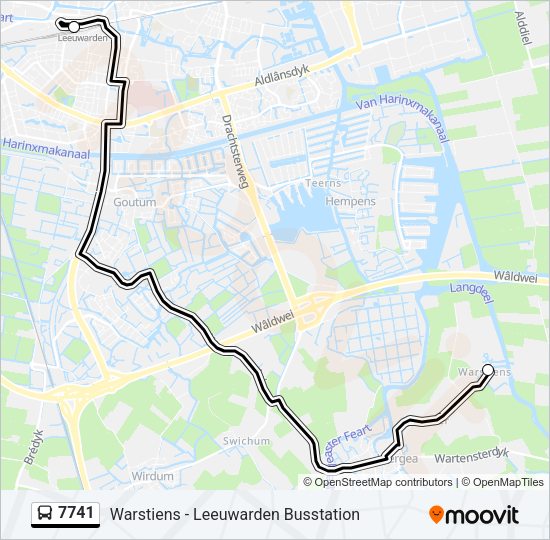 7741 Bus Line Map