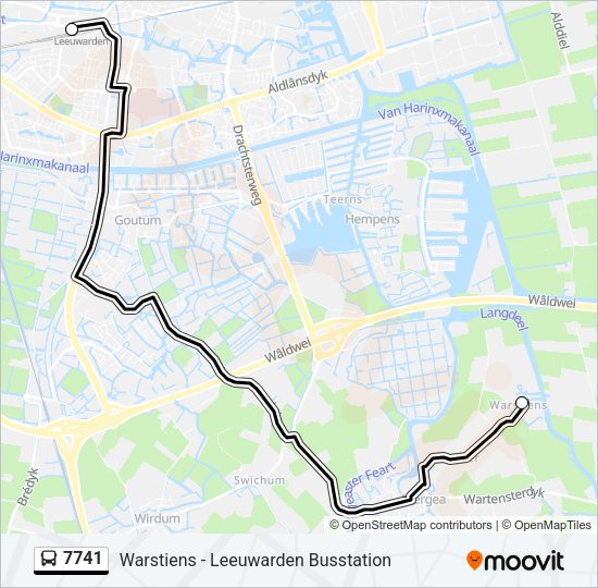 7741 Bus Line Map
