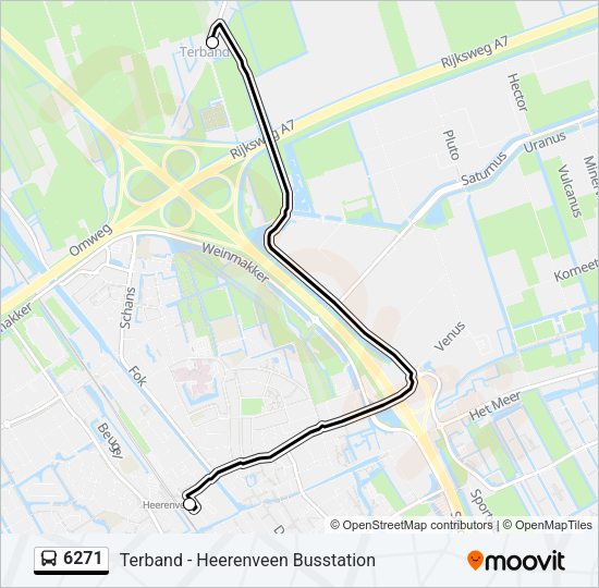 6271 Bus Line Map