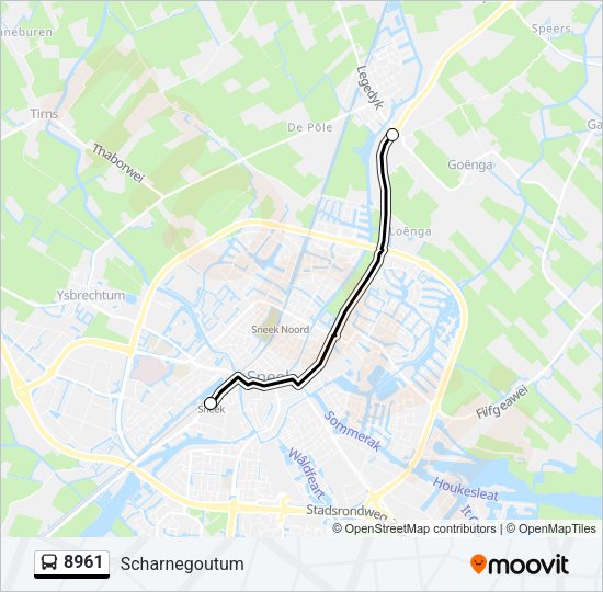 8961 Bus Line Map