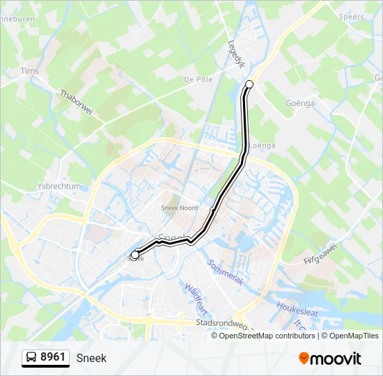 8961 Bus Line Map