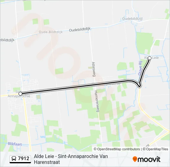 7912 Bus Line Map