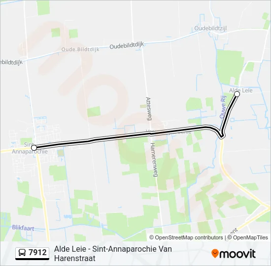 7912 Bus Line Map