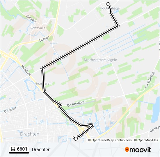 6601 Bus Line Map