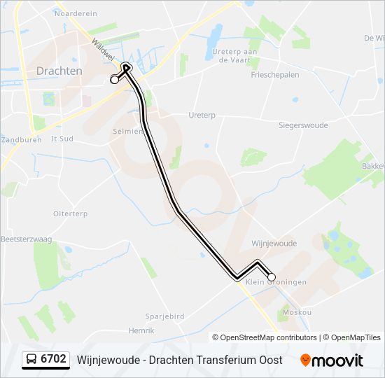 6702 Bus Line Map