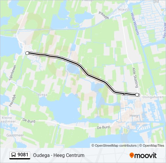 9081 Bus Line Map