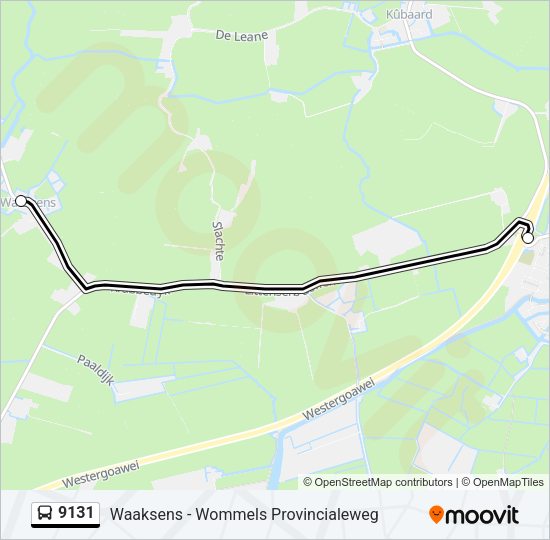 9131 Bus Line Map