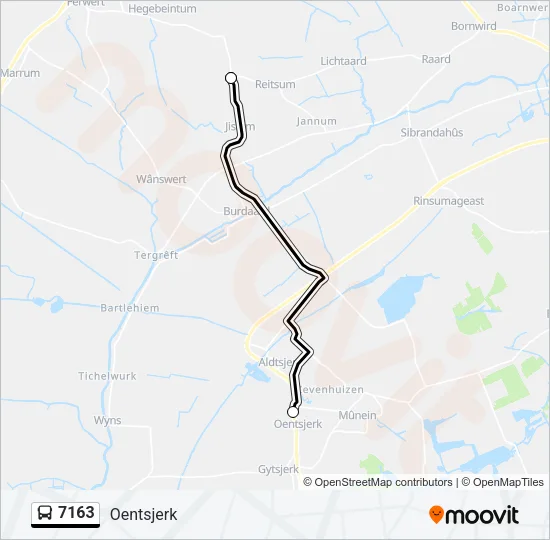 7163 Bus Line Map