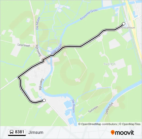 8381 Bus Line Map