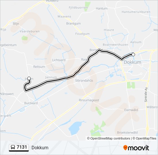 7131 Bus Line Map