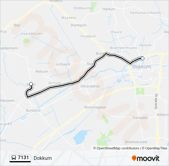 7131 Bus Line Map