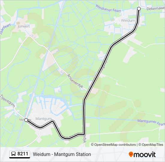 8211 Bus Line Map
