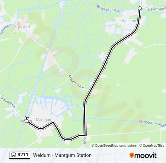 8211 Bus Line Map
