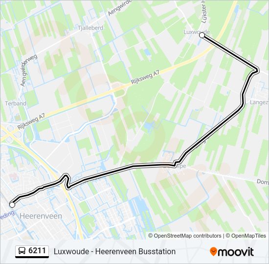 6211 Bus Line Map