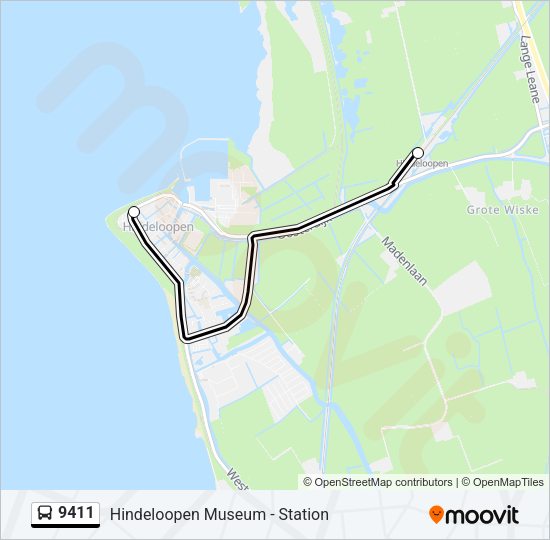 9411 Bus Line Map