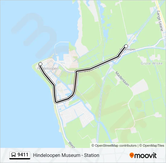 9411 Bus Line Map