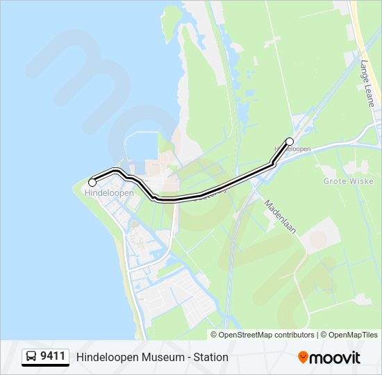9411 Bus Line Map