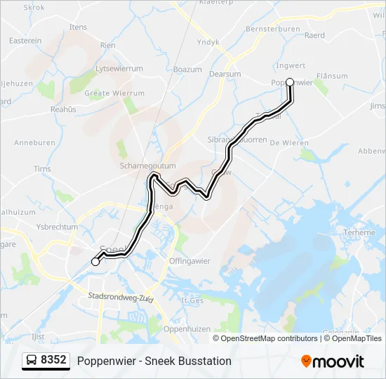 8352 Bus Line Map