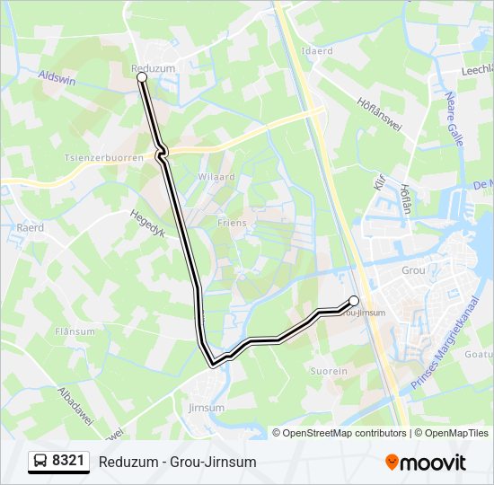 8321 Bus Line Map