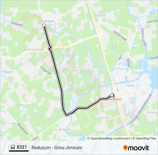 8321 Bus Line Map