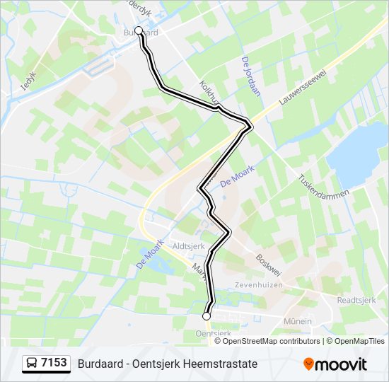 7153 Bus Line Map