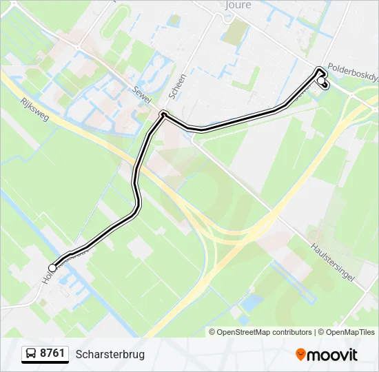 8761 Bus Line Map
