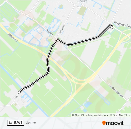 8761 Bus Line Map