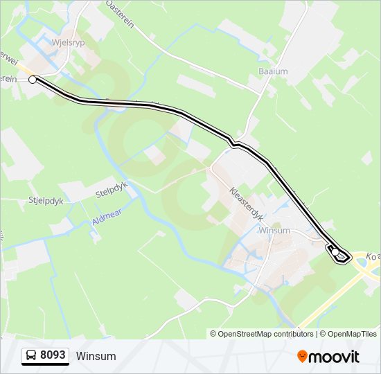 8093 Bus Line Map