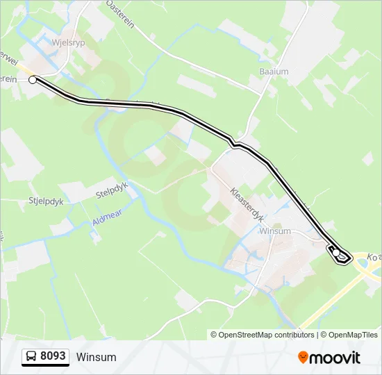 8093 Bus Line Map