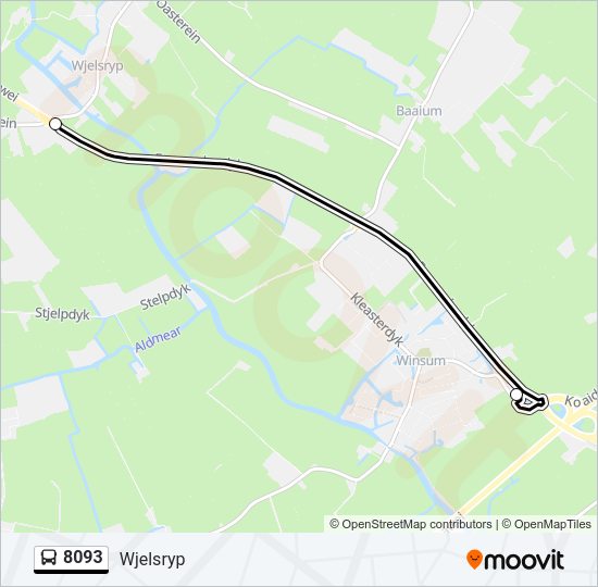 8093 Bus Line Map