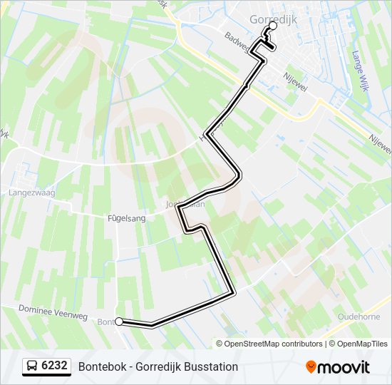 6232 Bus Line Map