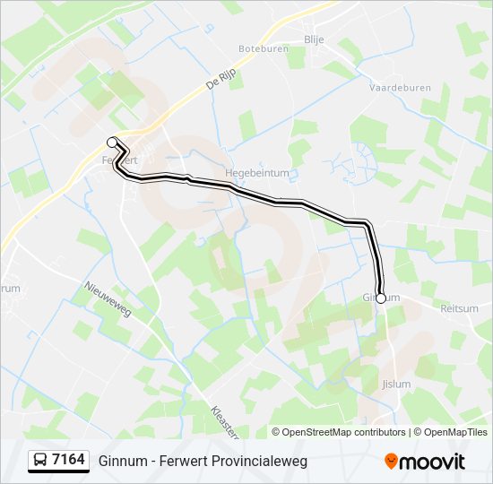 7164 Bus Line Map