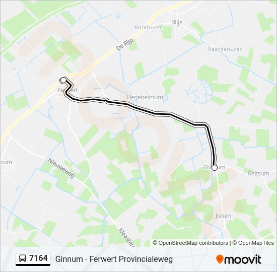 7164 Bus Line Map