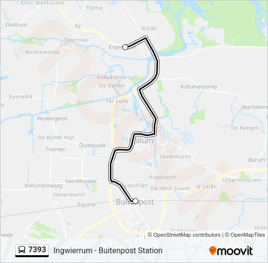 7393 Bus Line Map