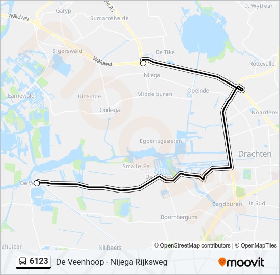 6123 Bus Line Map