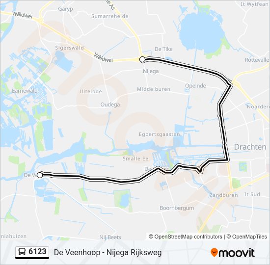 6123 Bus Line Map