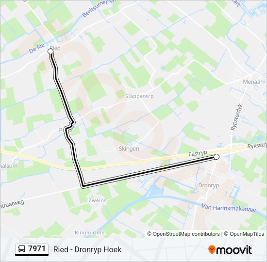 7971 Bus Line Map