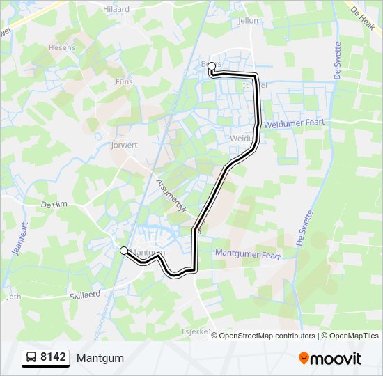 8142 Bus Line Map