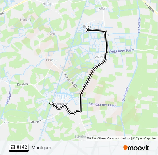 8142 Bus Line Map