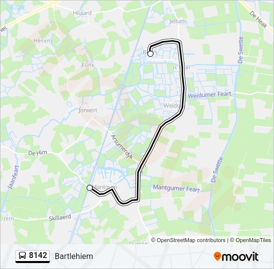 8142 Bus Line Map